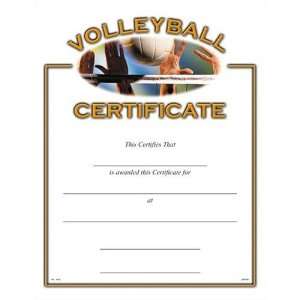    Sports Certificates (10 Pack)   Volleyball