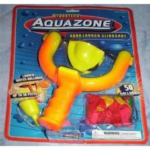   : Hydrotech Deluxe Aqua Launch Slingshot Water Balloons: Toys & Games