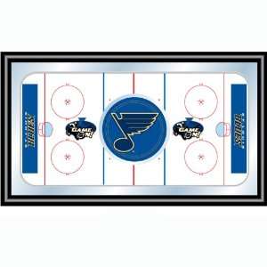   NHL St. Louis Blues Framed Hockey Rink Mirror (fls)