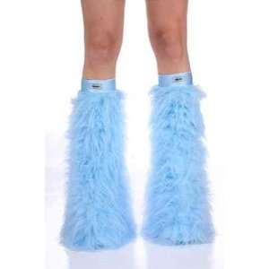 Baby Blue Faux Fur Fuzzy Furry Legwarmers: Everything Else