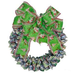 Mint 3 Musketeers Candy Wreath   Limited Edition!:  Grocery 
