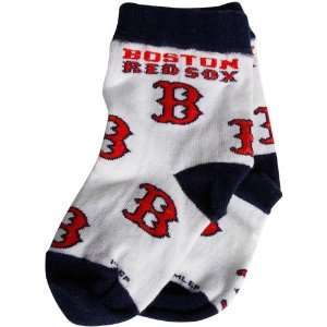 Boston Red Sox Infant White Allover Crew Socks