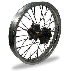   MX Front Wheel   Silver Rim/Black Hub , Color Silver 23 31021 HUB/RIM