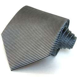 84055 LORENZO CANA Italian Luxury Tie Pure Silk Stripe NEW  