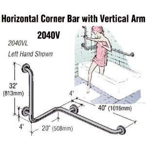   20inch 40inch 32inch 1 1/4inch Horizontal Corner Bar with Vertical Arm