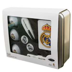  Real Madrid FC. Premium Golf Tin Set: Sports & Outdoors