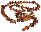 Genuine Baltic Amber NECKLACE Rosary Catholic Christianity 33.3gr./1 