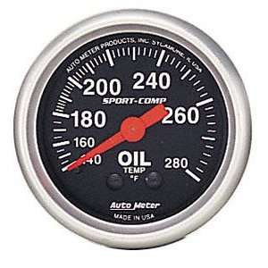  Auto Meter 3443 2 5/8 Mechanical Oil Temperature Gauge 