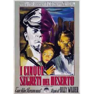   Italian 27x40 Franchot Tone Anne Baxter Akim Tamiroff