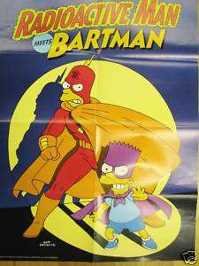Radioactive Man Meets Bartman Promo Poster/Simpsons  
