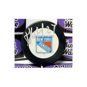 Alexei Kovalev autographed Hockey Puck (New York Rangers):  