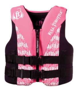 Full Throttle Youth Rapid Dry Life Jacket Vest   Pink  