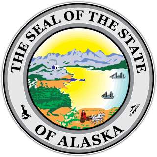 United States State of Alaska Seal USA Car Bumper Window Sticker Decal 