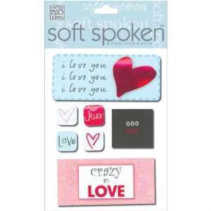   Soft Spoken Themed Embellishments crazy In Love: Arts, Crafts & Sewing