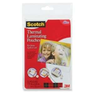 Scotch TP590020 Thermal Laminating Pouch. 20PK 4INX6IN THERMAL POUCHES 