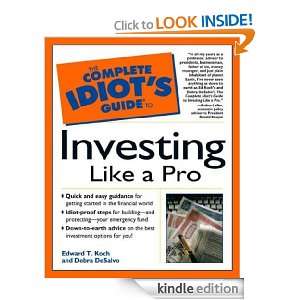 UC_The Complete Idiots Guide to Investing like a Pro: Edward T. Koch 