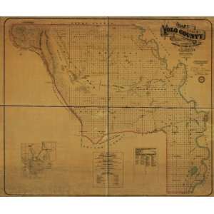  1871 Map of Yolo county, California