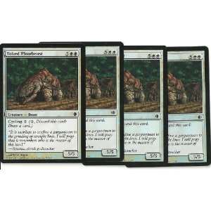  MTG Shards of Alara YOKED PLOWBEAST Foil Common White 