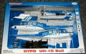   Model Helicopter Kit ~ NYPD UH 1D Bell ~ Scale 172 Skill 1  