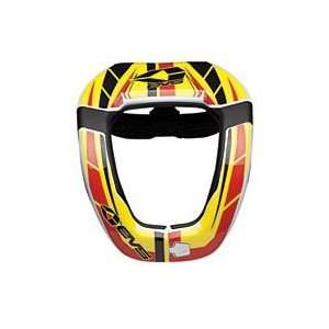    EVS R4 NECK SUPPORT GRAPHICS (YELLOW/RED/BLACK): Automotive