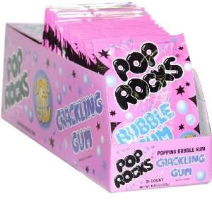 Pop Rocks   Gum (Pack of 24)  Grocery & Gourmet Food