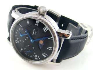 Parnis 43mm Luxury Black Dial GMT HandWinding Watch6497  