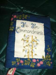 Handmade The Ten Commandments Soft Cloth Book Child  