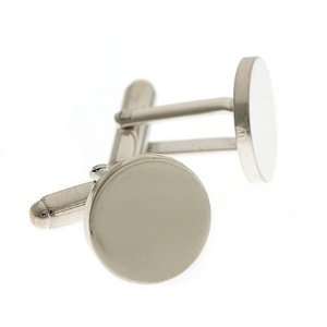   sized sterling silver round highly polished cufflinks. Made in the USA