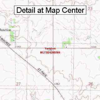  USGS Topographic Quadrangle Map   Yankton, South Dakota 