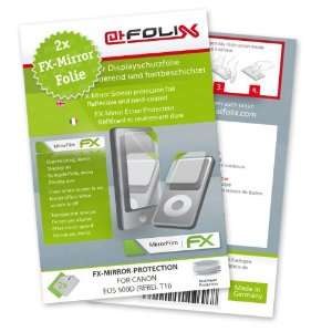  2 x atFoliX FX Mirror Stylish screen protector for Canon EOS 500D 