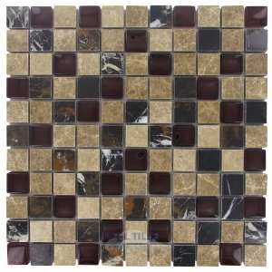   stone & glass mosaic tile in cherries jubilee: Home Improvement