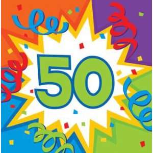 50th Birthday Blast Beverage Napkin