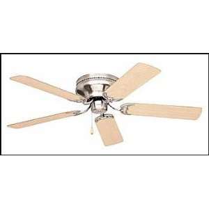  52 Inch Snugger Ceiling Fan Brushed Steel Finish: Home 