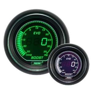 Boost Gauge  Electrical Digital Green/white EVO Series 52mm (2 1/16)