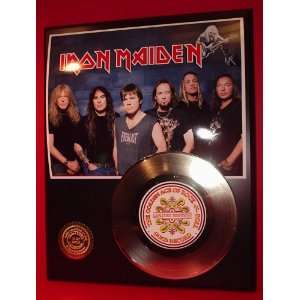  Iron Maiden 24kt Gold Record LTD Edition Display ***FREE 