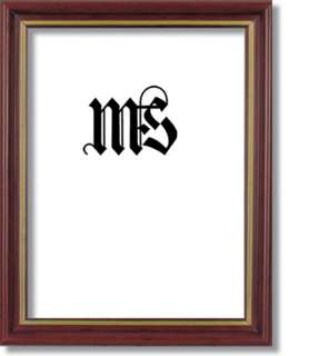 6x8 Picture/Photo Frame, Solid Wood, Mahogany, #608  