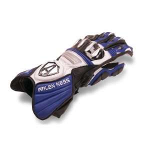  Arlen Ness GP Black/Blue/White X Small Gloves: Automotive