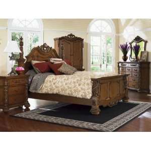  Landmark Nutty brown King Size Bed   B634 58K Furniture & Decor