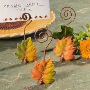 Leaf Design Place Card Holders (Set of 6): Home & Kitchen