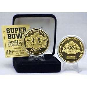    BSS   24kt Gold Super Bowl XXXVII flip coin: Everything Else