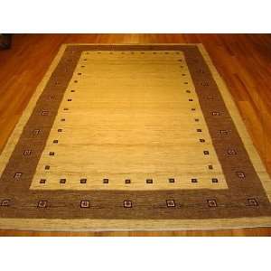    6x10 Hand Knotted Gabbeh Persian Rug   105x61: Home & Kitchen