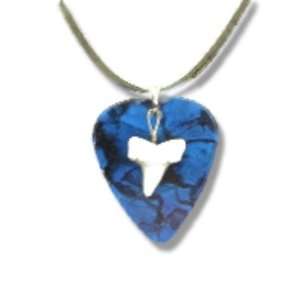  Shark Tooth on Guitar Pick (Blue): Anne Jackson: Jewelry