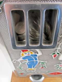 Antique HUGE Jennings Dutch Boy 5 Cent Slot Machine   Working  