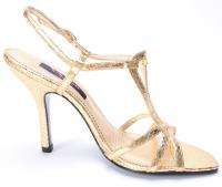 Nina Shoes Ulphia Womens Gold Heels Sandals  