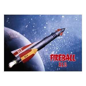 Fireball XL5 steel fridge magnet:  Kitchen & Dining