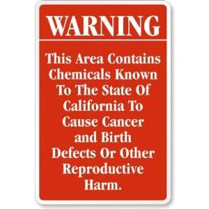   Defects Or Other Reproductive Harm. Diamond Grade Sign, 18 x 12