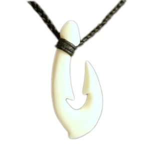   Bone Fish Hook Pendant/Necklace   Replica of Hook Worn by IZ: Jewelry