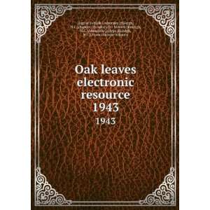  Oak leaves electronic resource. 1943 N.C.),Baptist 