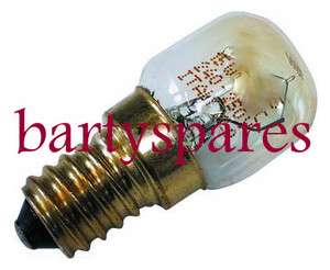 15W 240V SES E14 OVEN BULB LAMP 300° CLEAR 24 HR POST  