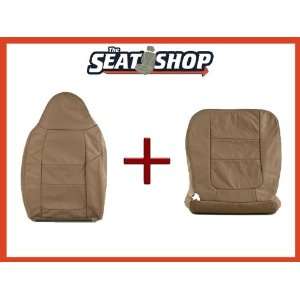  2001 Ford F250/350 Med Parchment Leather Seat Cover Bottom 